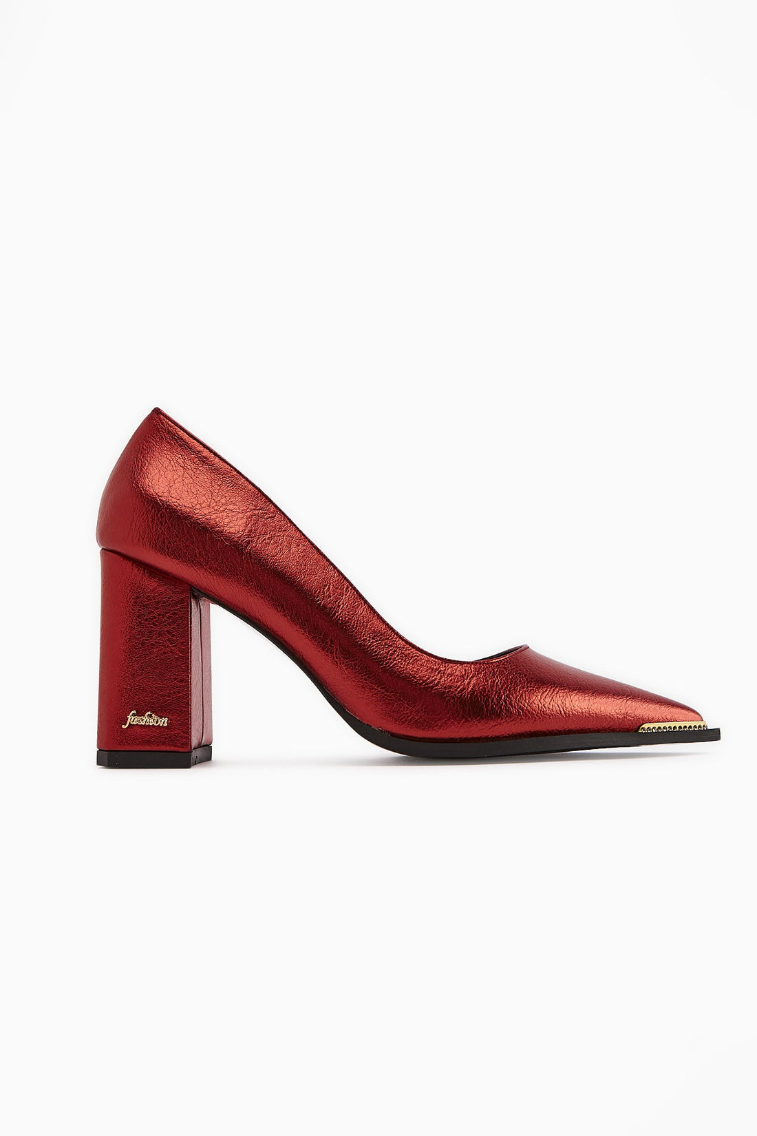 Bonny Red Chunky Heel Women's Shoes