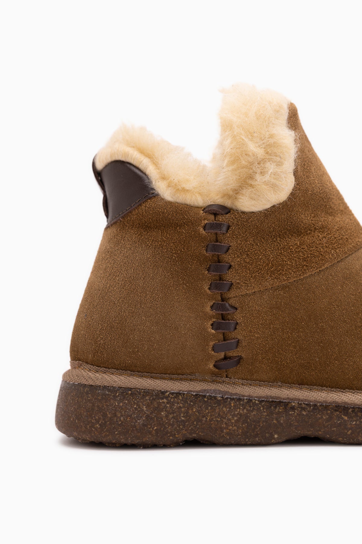 Lorrie Echtes Leder Mink Wildleder Pelz Damen Kurzstiefel