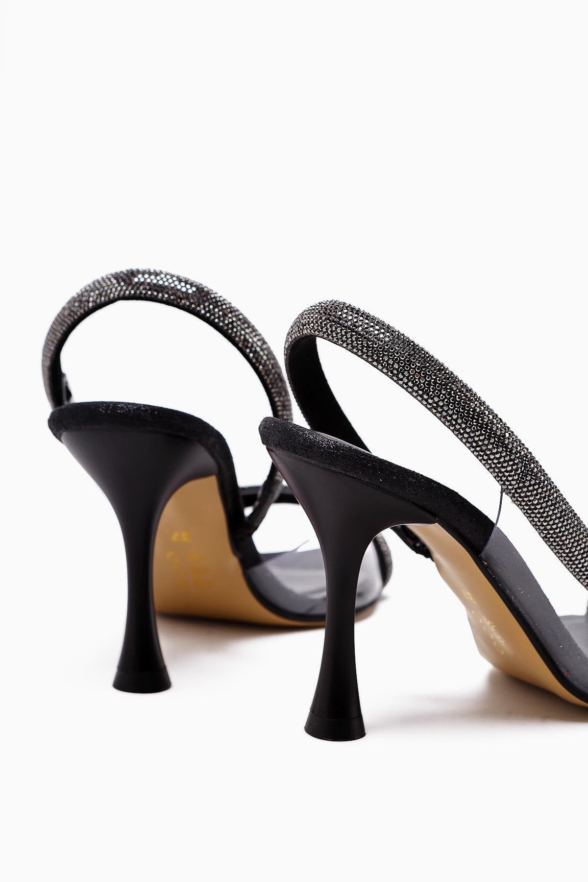 Agata Schwarzer Spitzer Zehen Asymmetrischer Verzierter Seil Damen Kleiderschuh