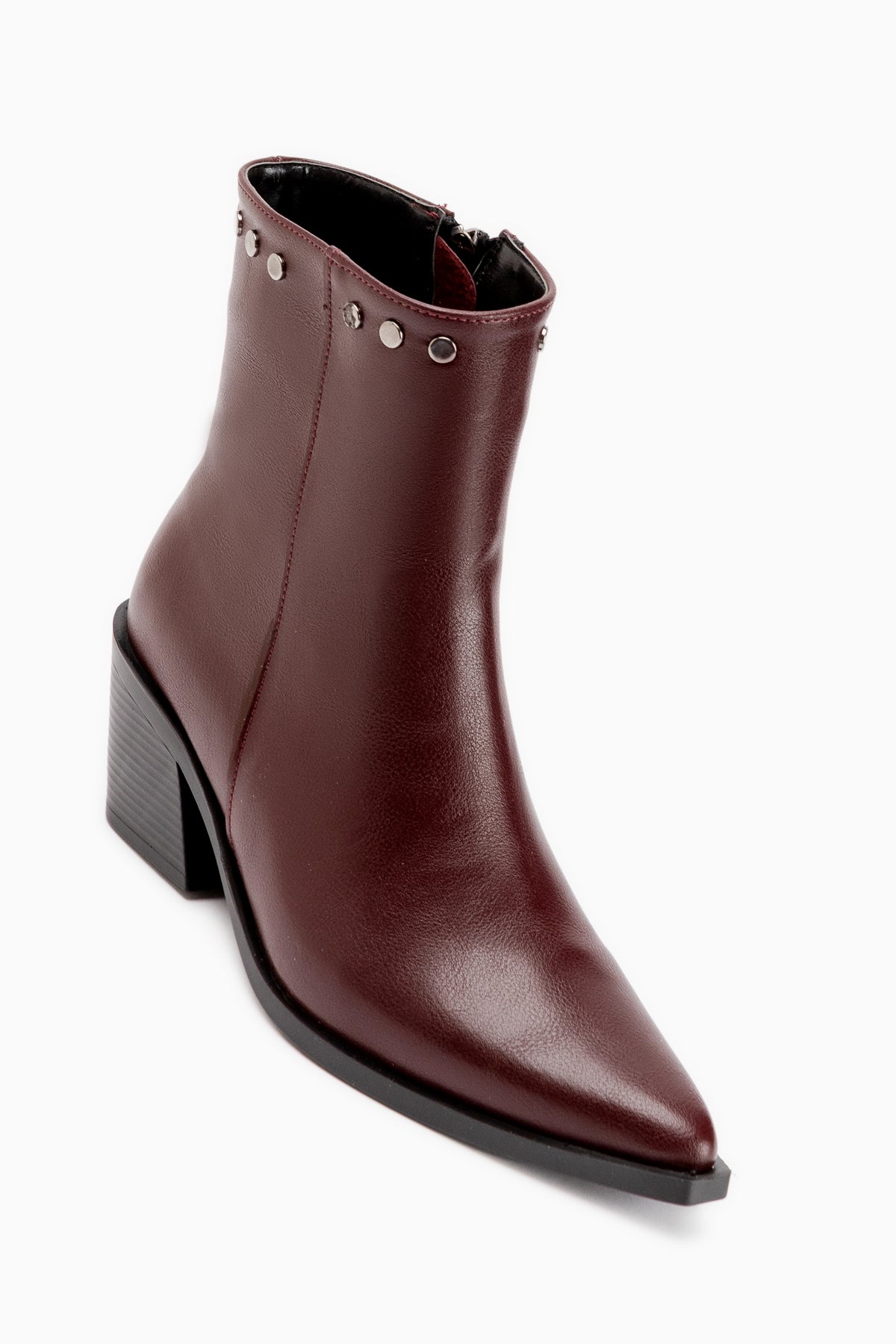 Liddy Burgundy Removable Cuff Women’s Boots