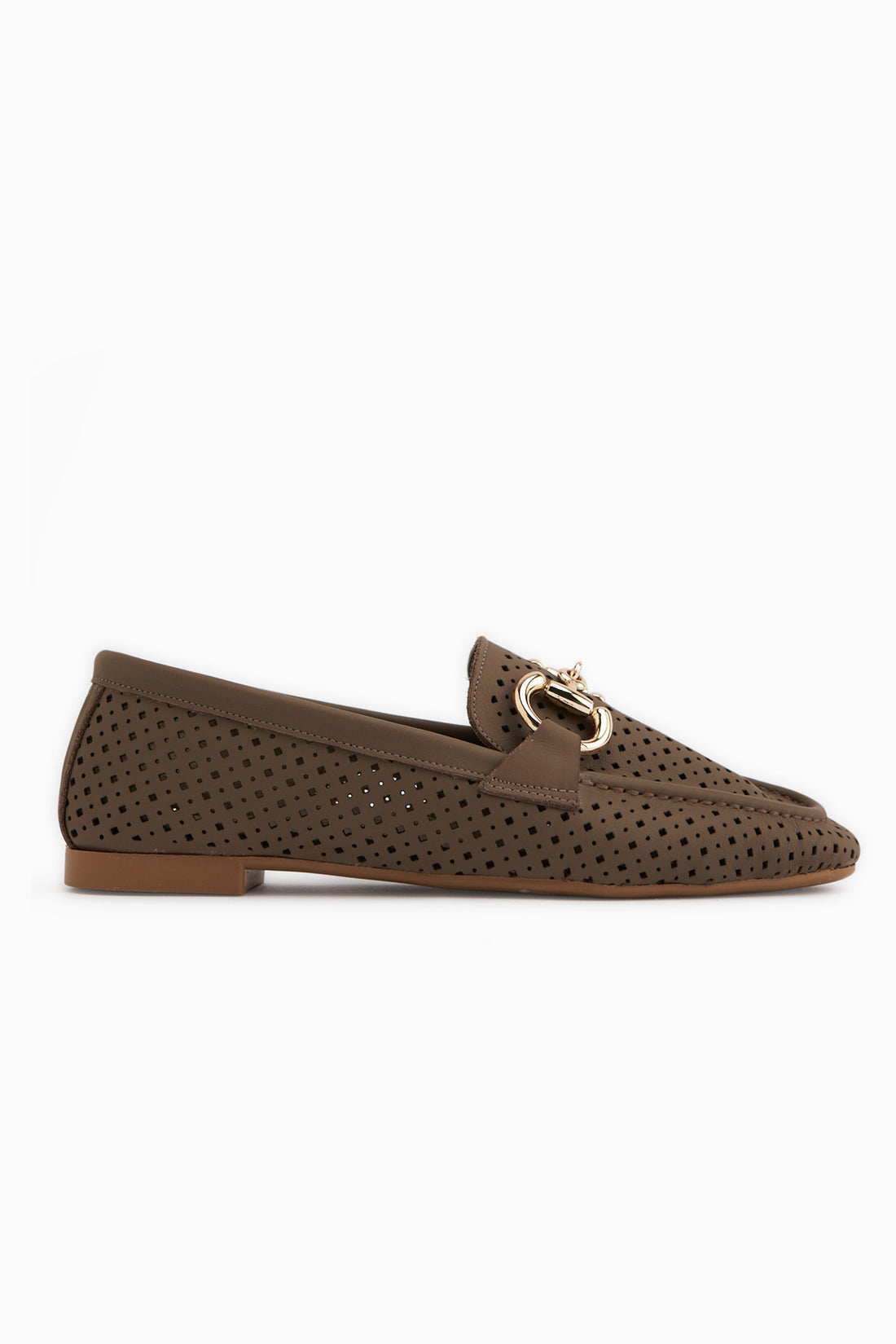 Rian Echtes Leder Mink Schnalle Damen Ballerinas