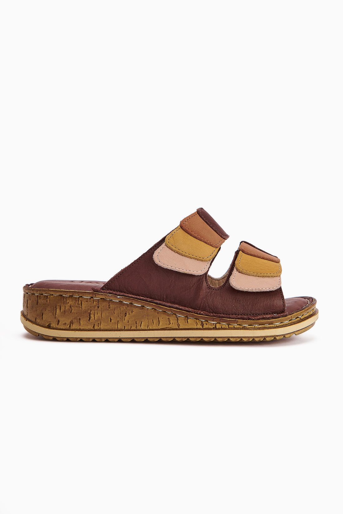 Echtes Leder Kassid Tan Comfort Pantoletten