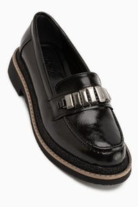 Maribel Schwarz Zubehör Detail Damen Loafer Alltagsschuhe