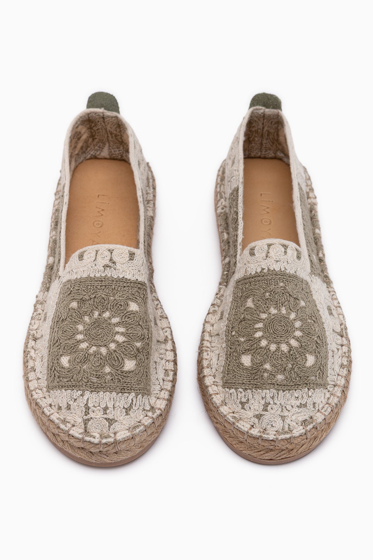 Rosie Mint Bohem Örgü Desenli Espadril Loafer Kadın Ayakkabı
