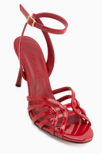 Eleni Rote Schnalle Damen Absatzschuhe
