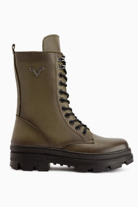 Genuine Leather Haki Women’s Boots