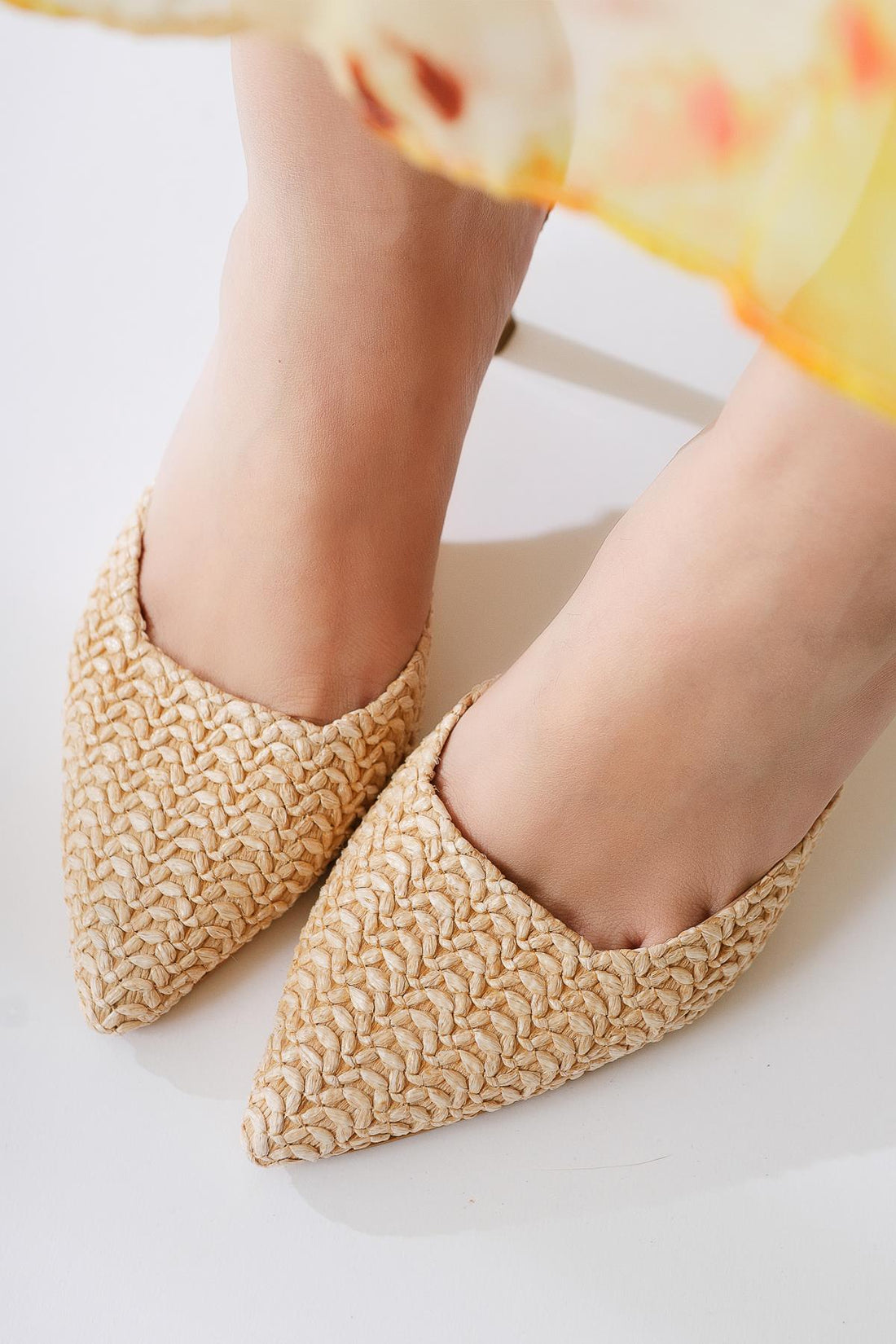 Maddy Ten Knit Detail Pointed Toe Heeled Sandals