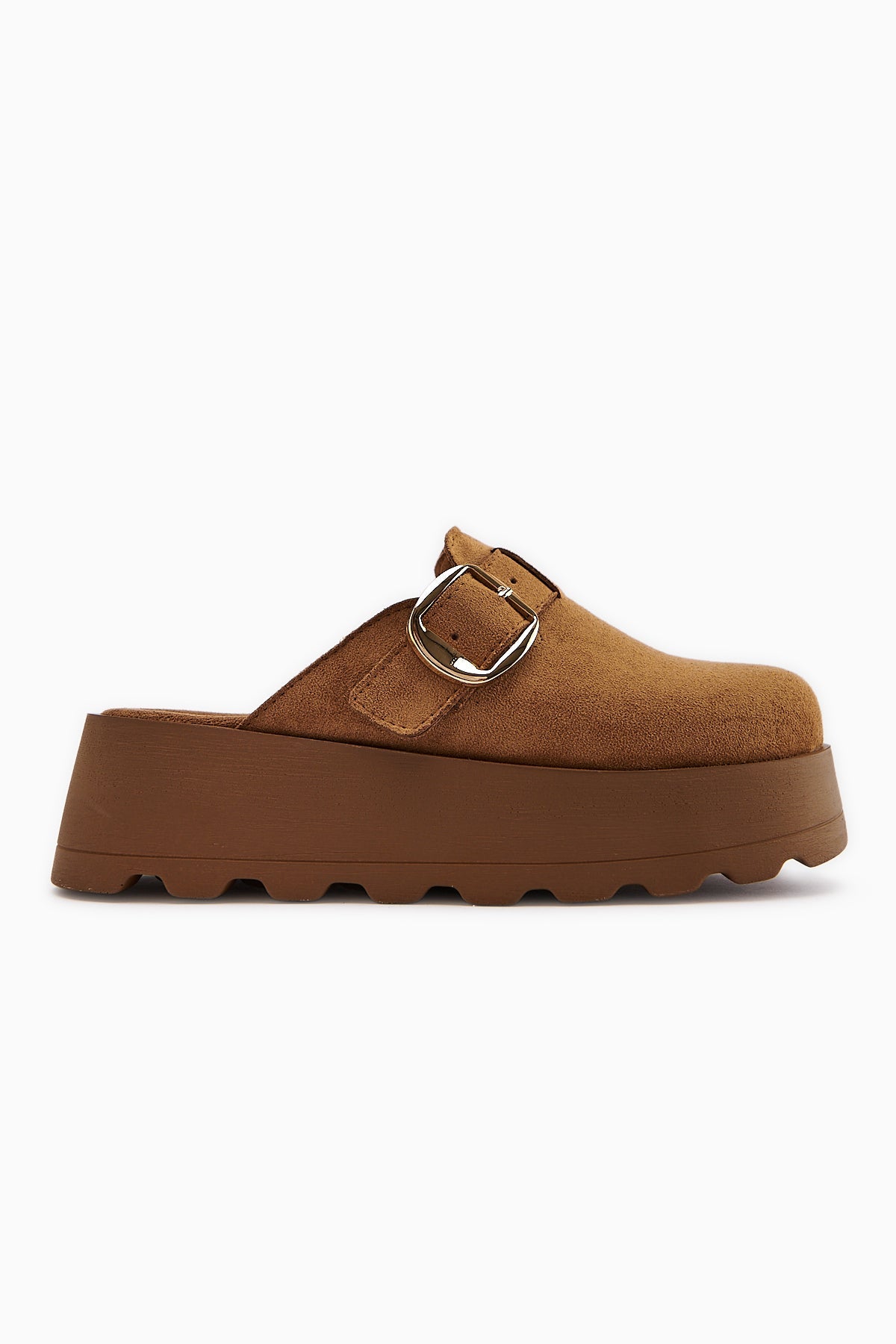 Clara Taba Suede Buckle Detailed Women's Slipper