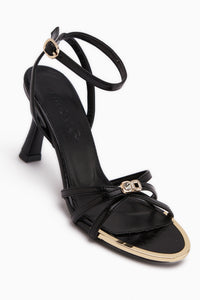 Jessy Schwarz Mit Schnalle Damen Absatzschuhe