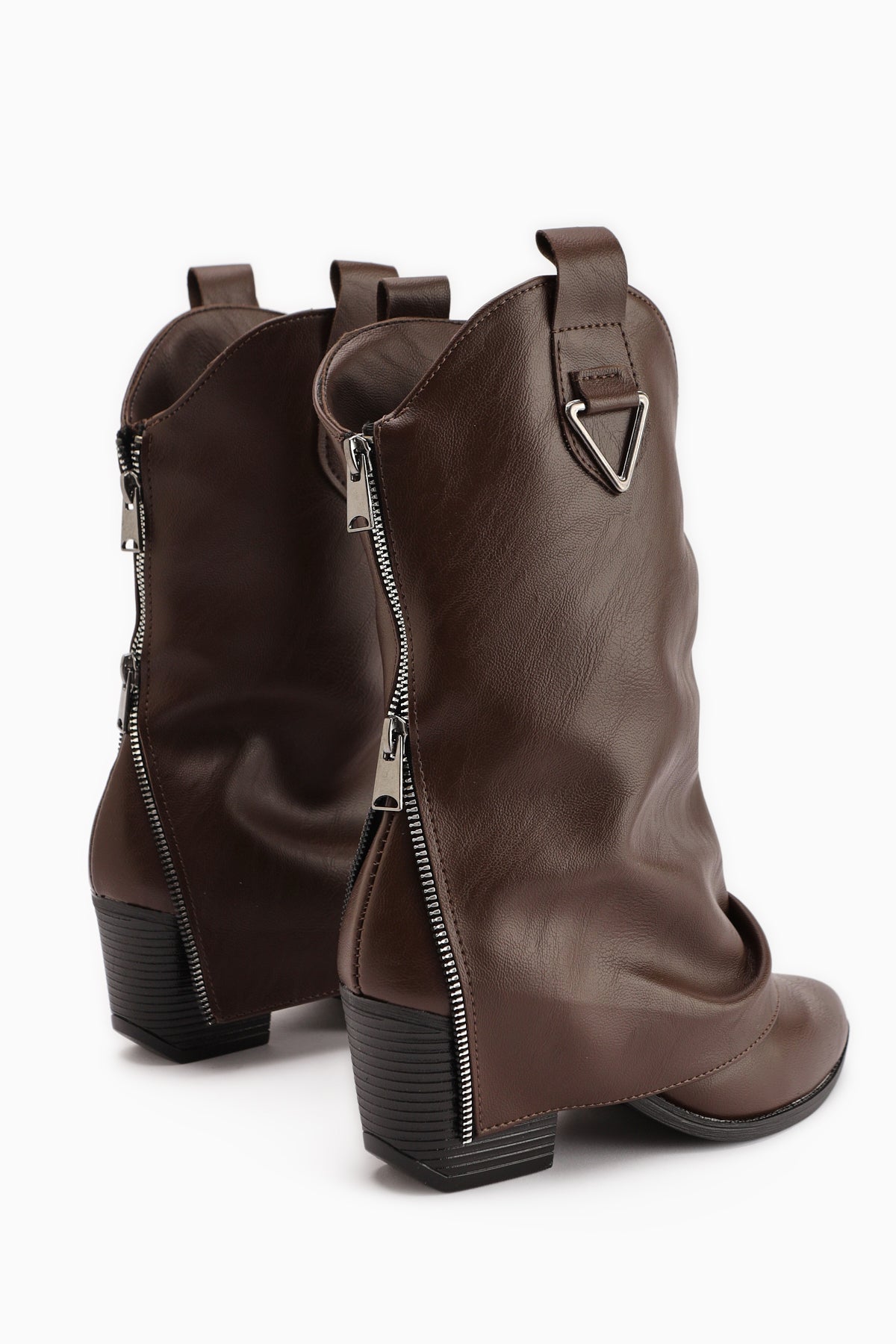 Peggy Women's Coffee Western Heeled Boot