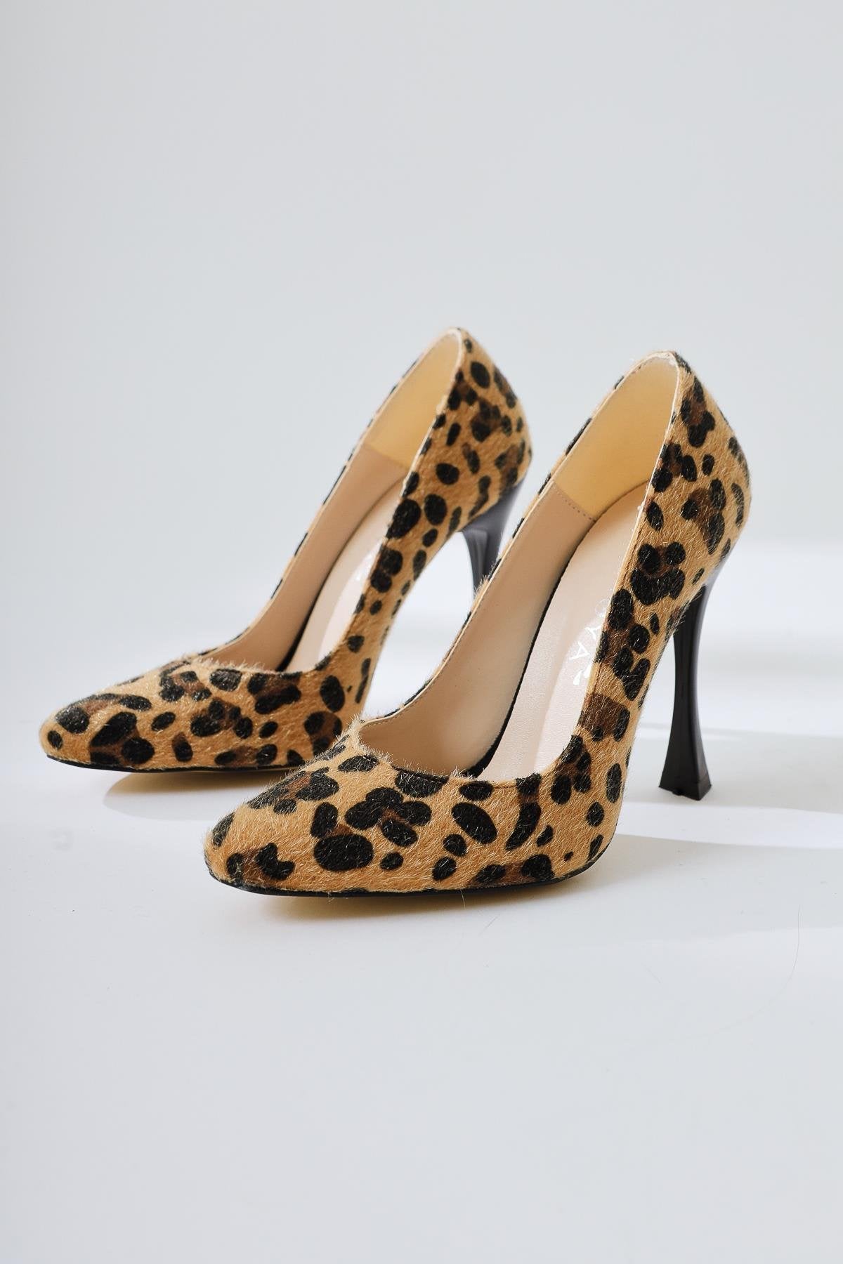 Tami Brown Leopard Print Pointed Toe High Heel Stiletto
