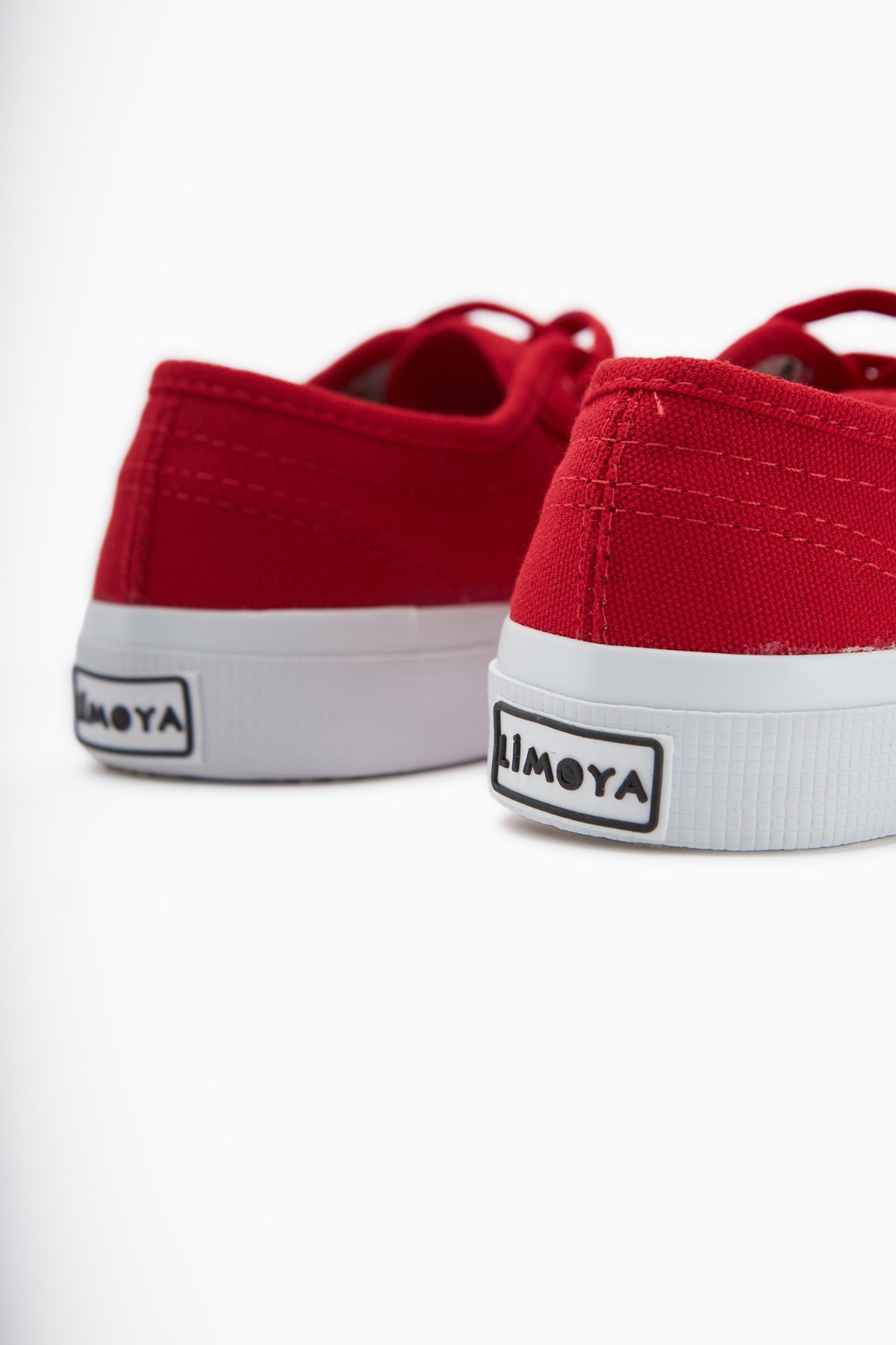 Timon Rote Komfortsohle Leinen Sneakers