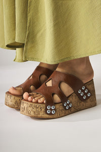 Freya Taba Damen Slipper mit Vida Details