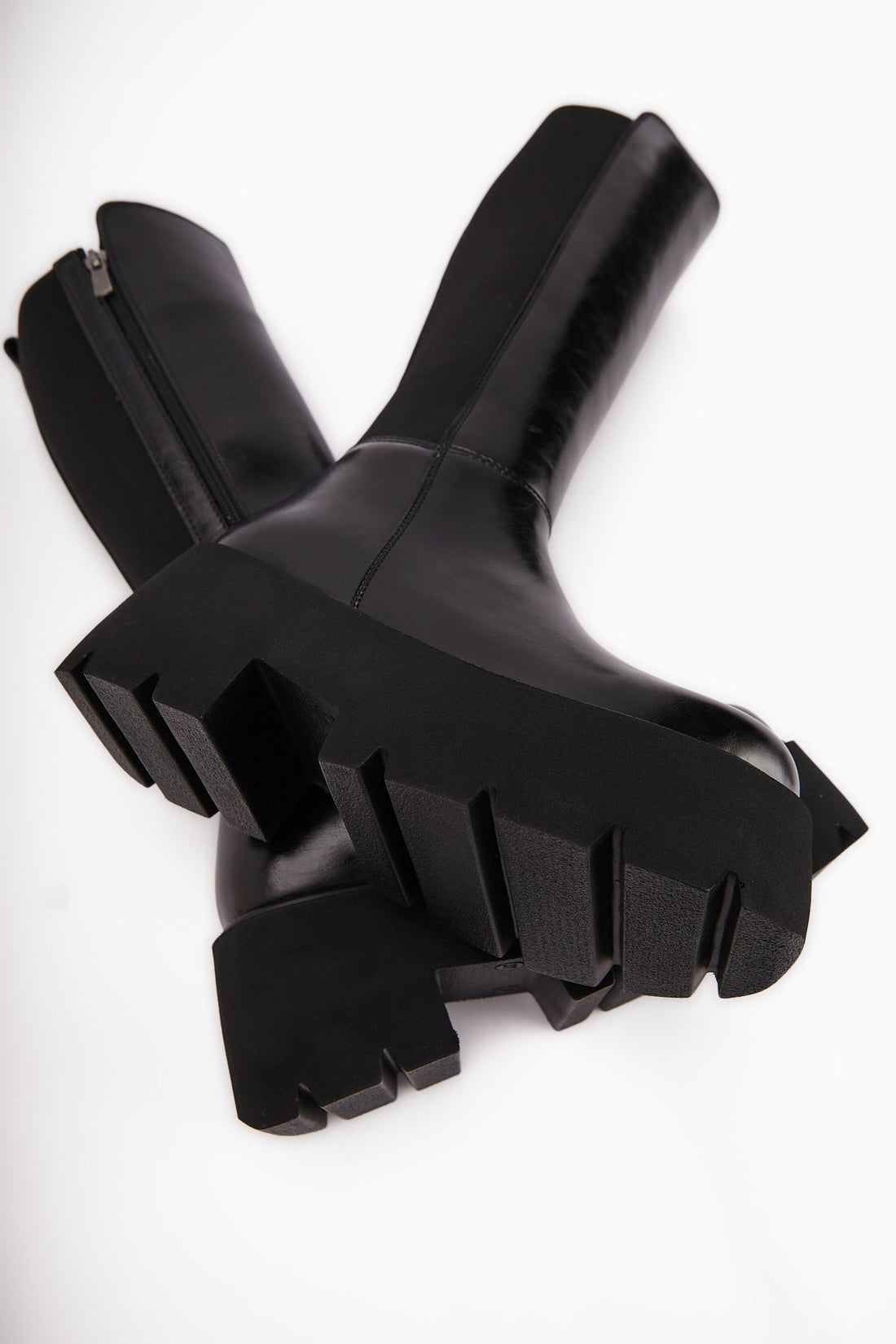 Lidia Black Platform High Heel Women's Boot