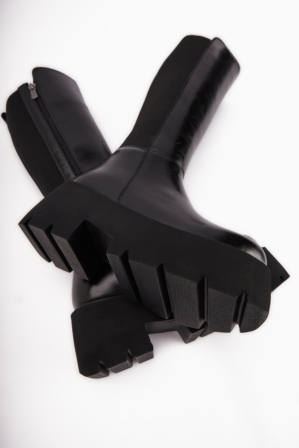 Lidia Black Platform High Heel Women's Boot