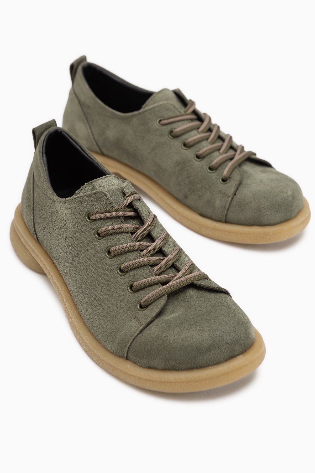 Estella Grüne Wildleder Schnürschuhe Damen
