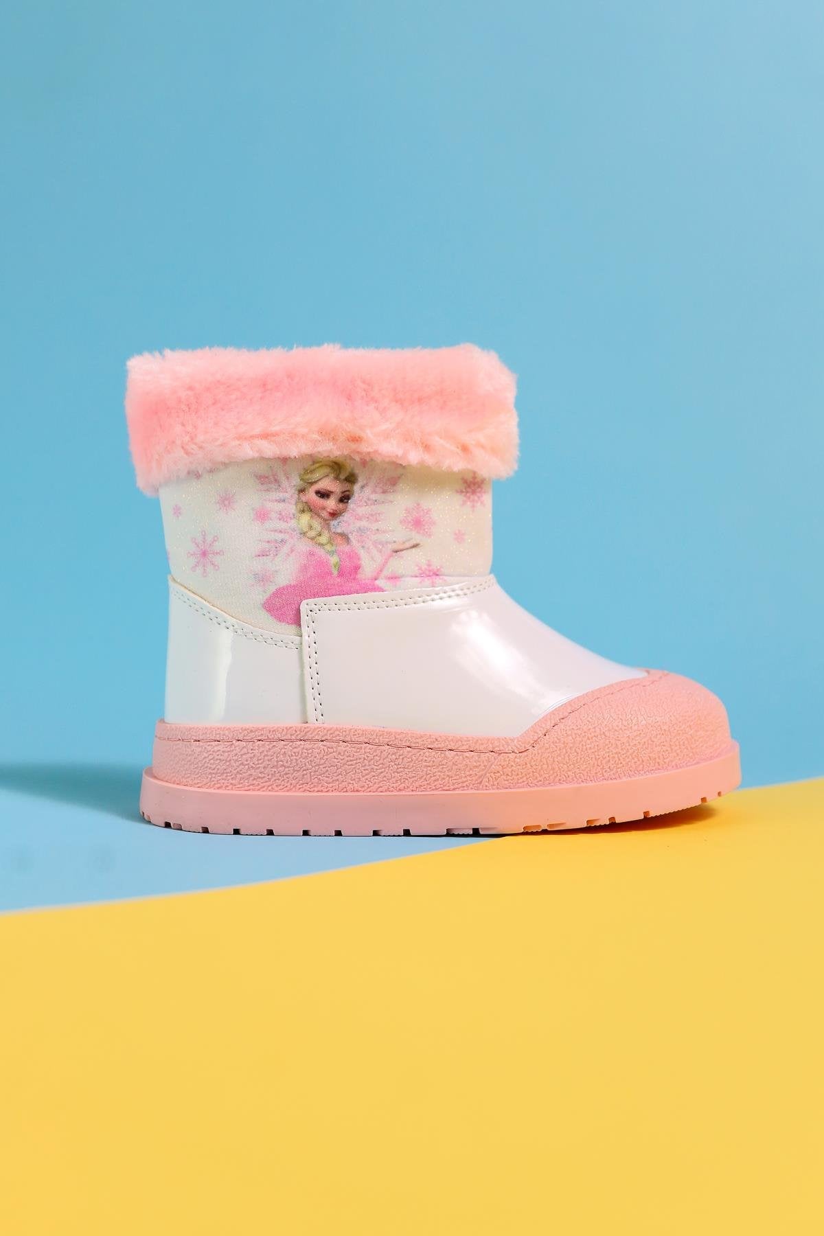 Hannah Rosa Kinderstiefel mit Cartoon-Charakter-Druck und Fellfutter