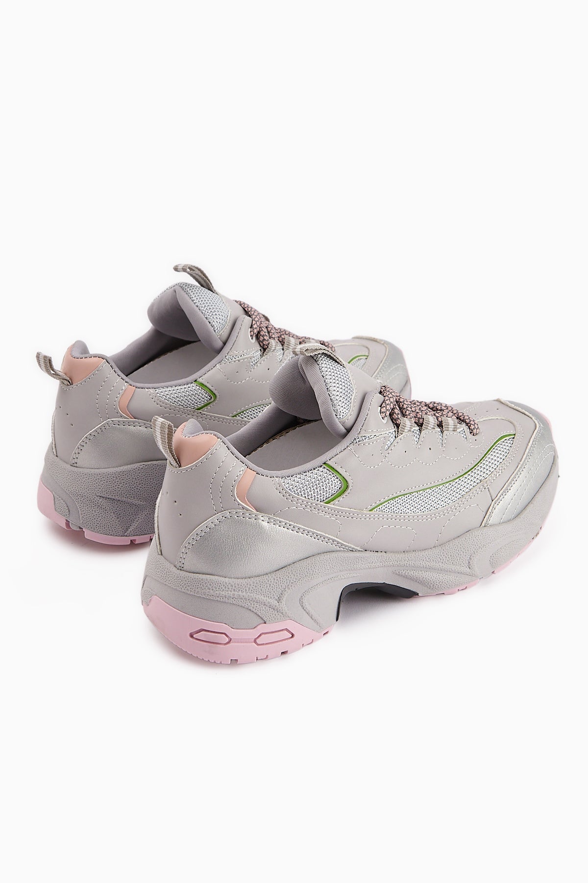 Rozhin Grey Thick Sole Women's Sport Shoe