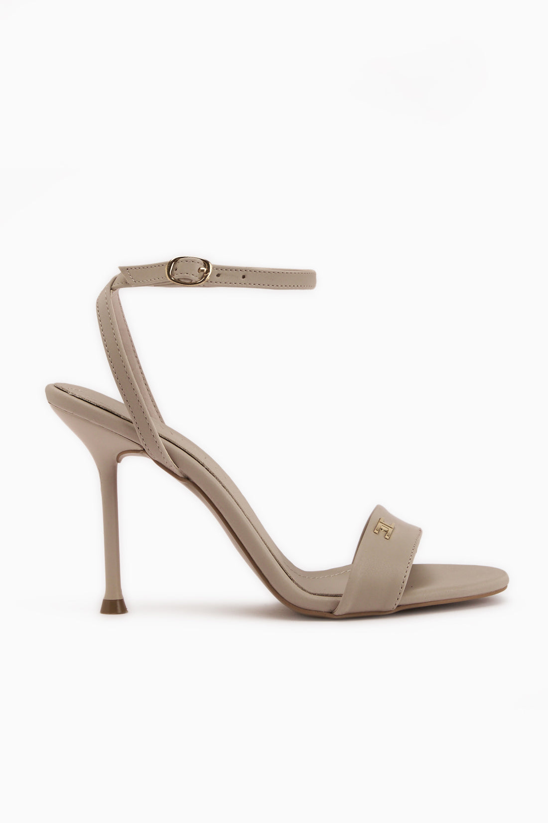Jamila Beige Knöchelriemen Dünne Absatz Damen Schuhe