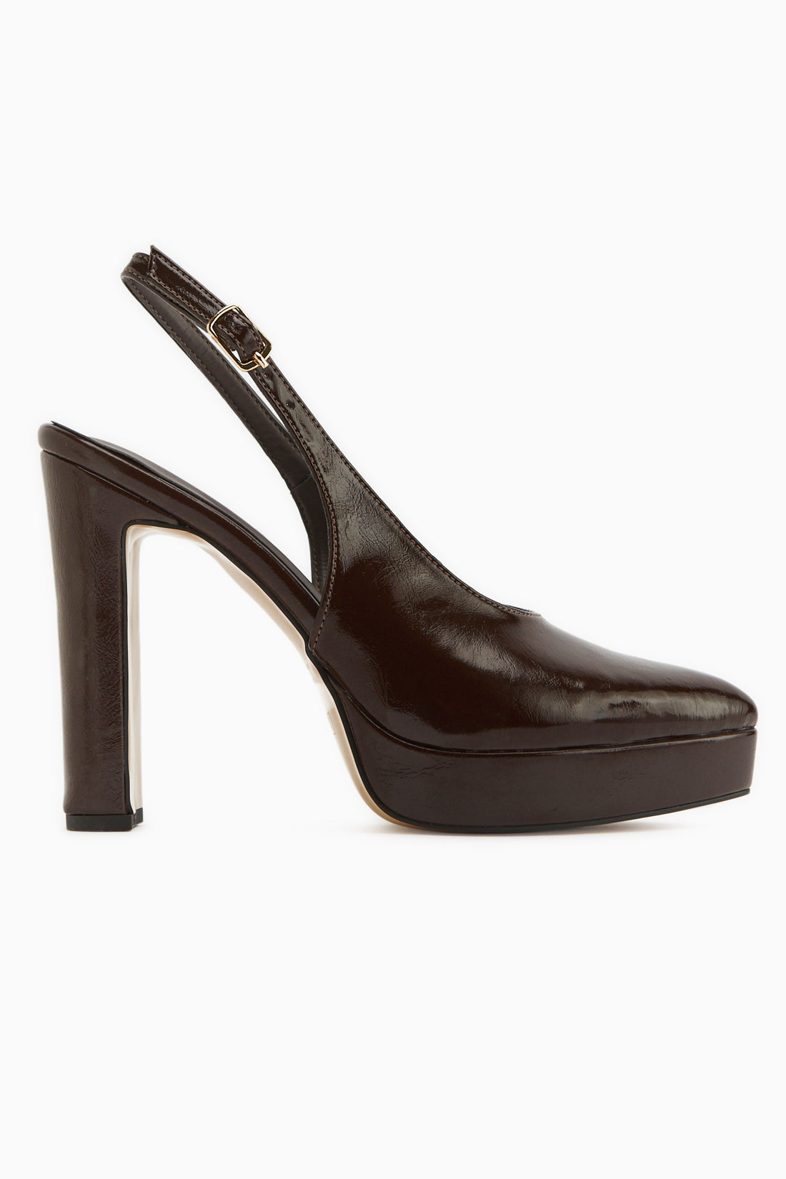 Ramia Braun Spitzes Zehen-Plateau-Absatz Damen Schuhe