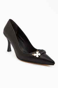 Misa Black Buckled Women's Stiletto