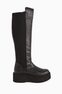 Ceres Schwarze Plattform Stiefel