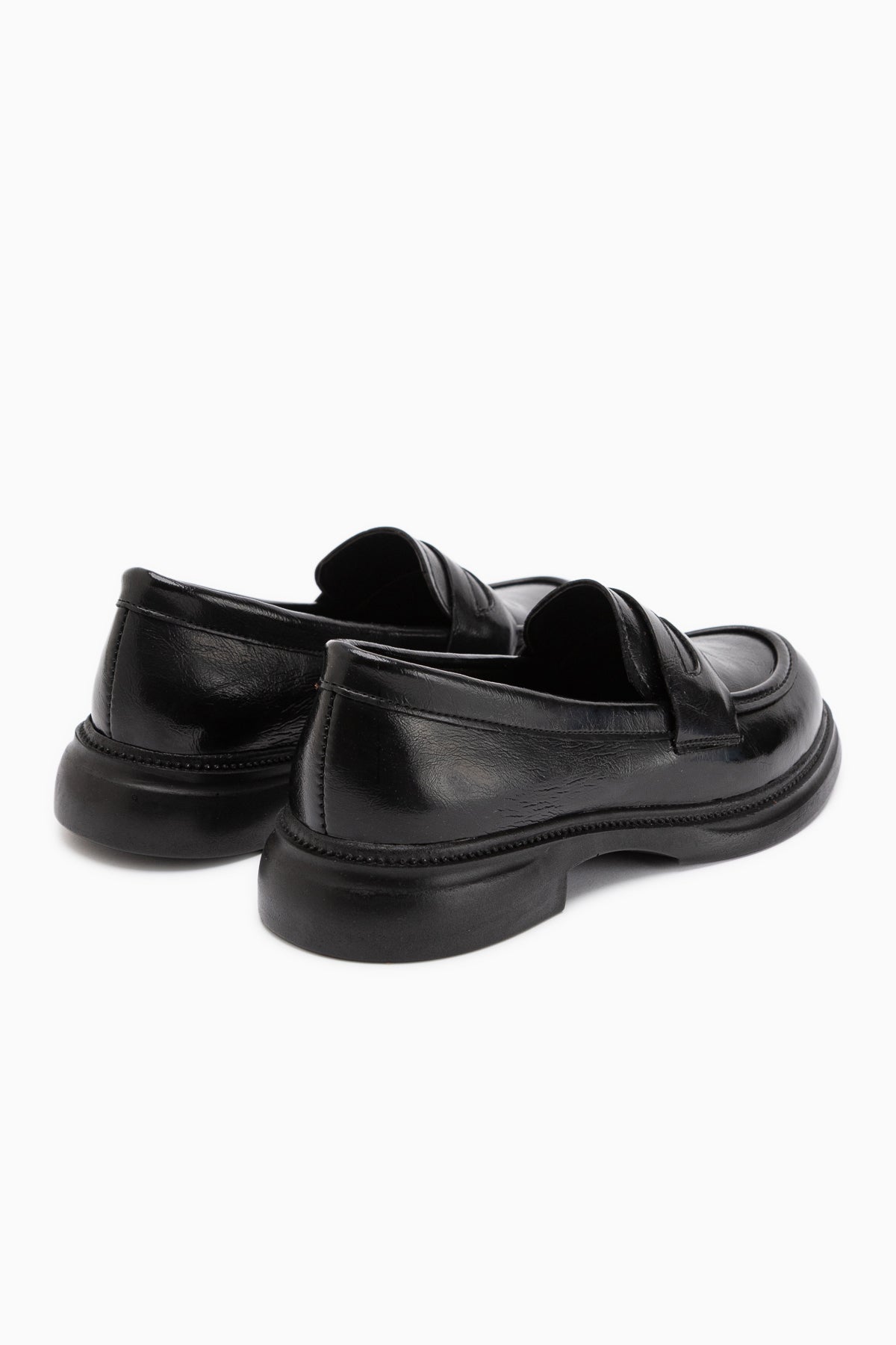 Sienna Schwarze Loafer Damen Alltagsschuhe