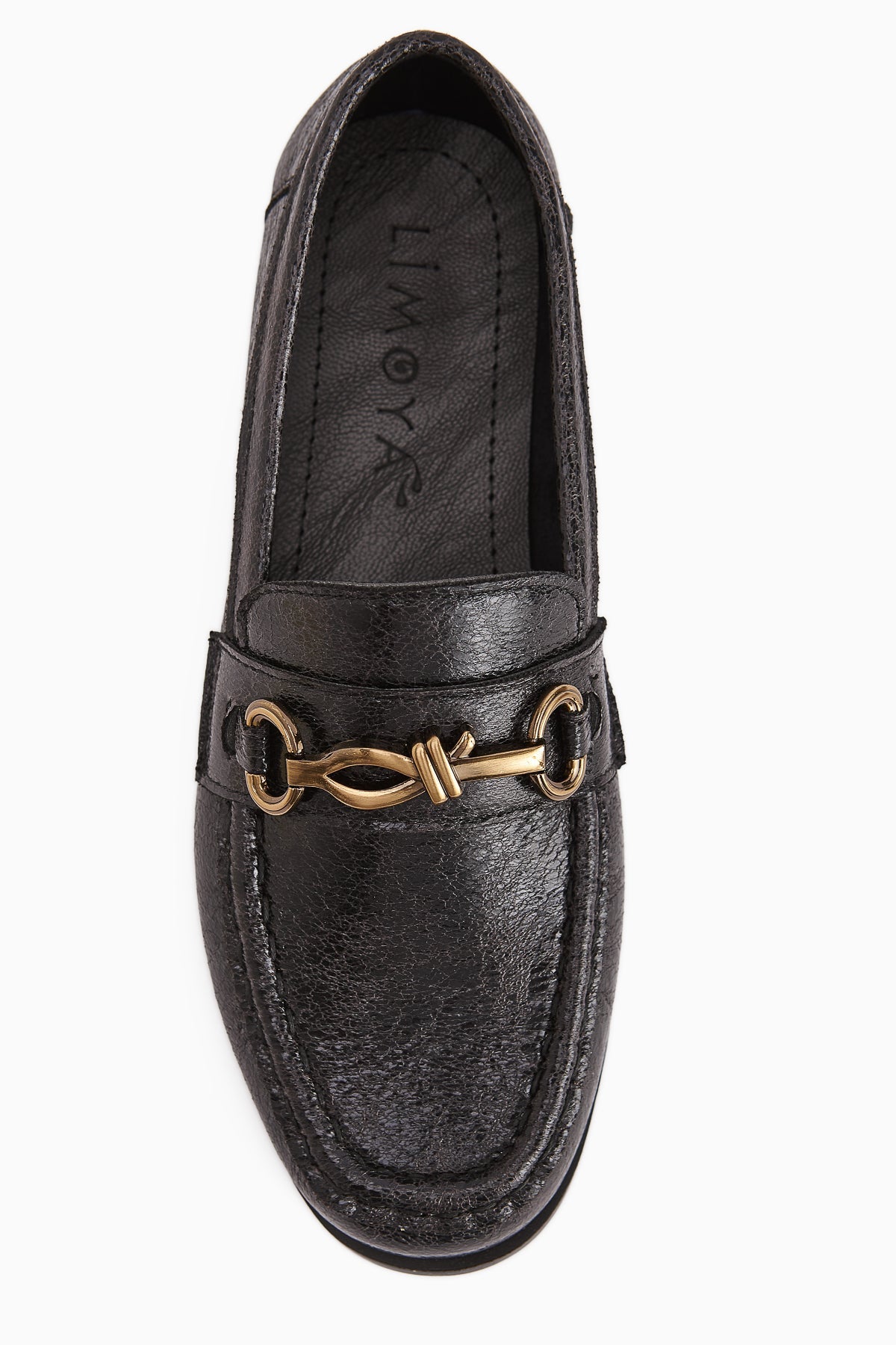 Kali Black Chain Detailed Women's Loafer