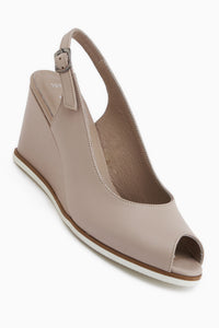 Marly Echtes Leder Mink Keil Damen Sandale