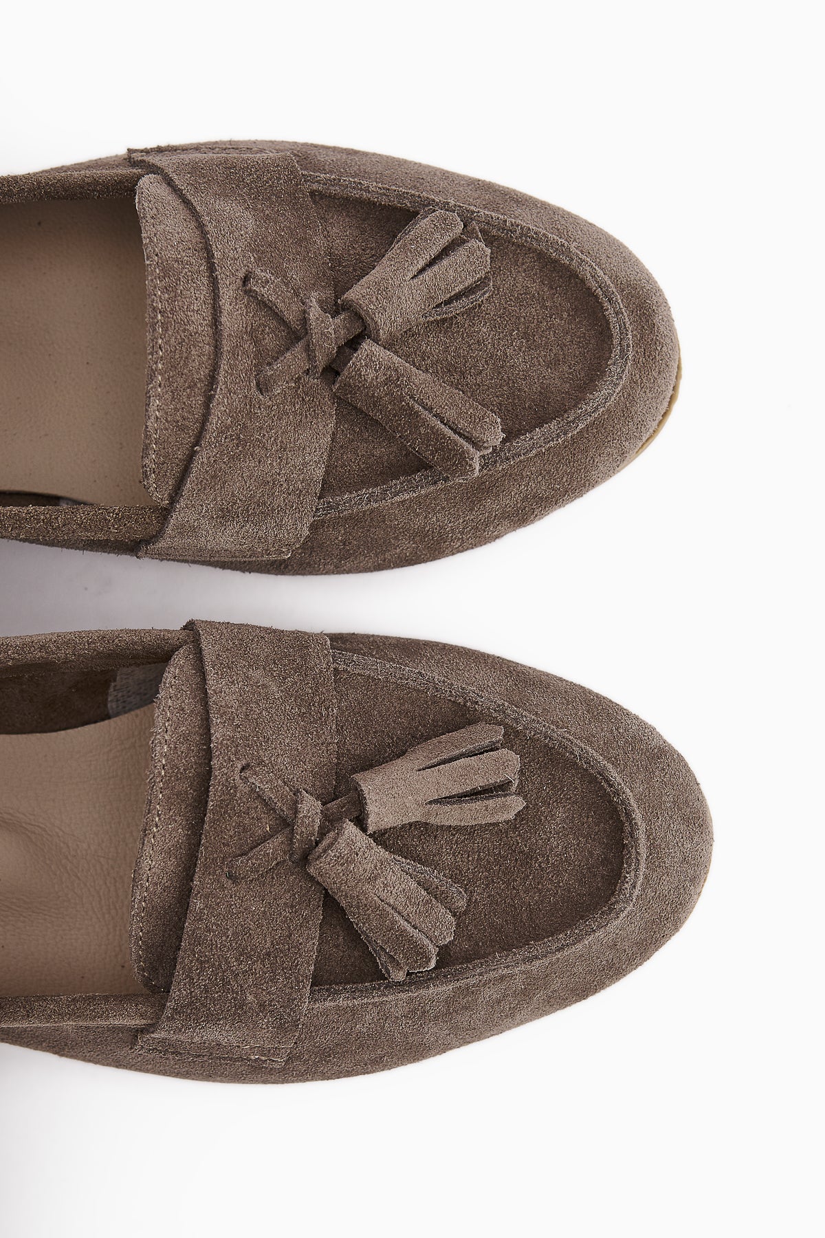 Doris Genuine Leather Mink Suede Tasseled Women's Loafer