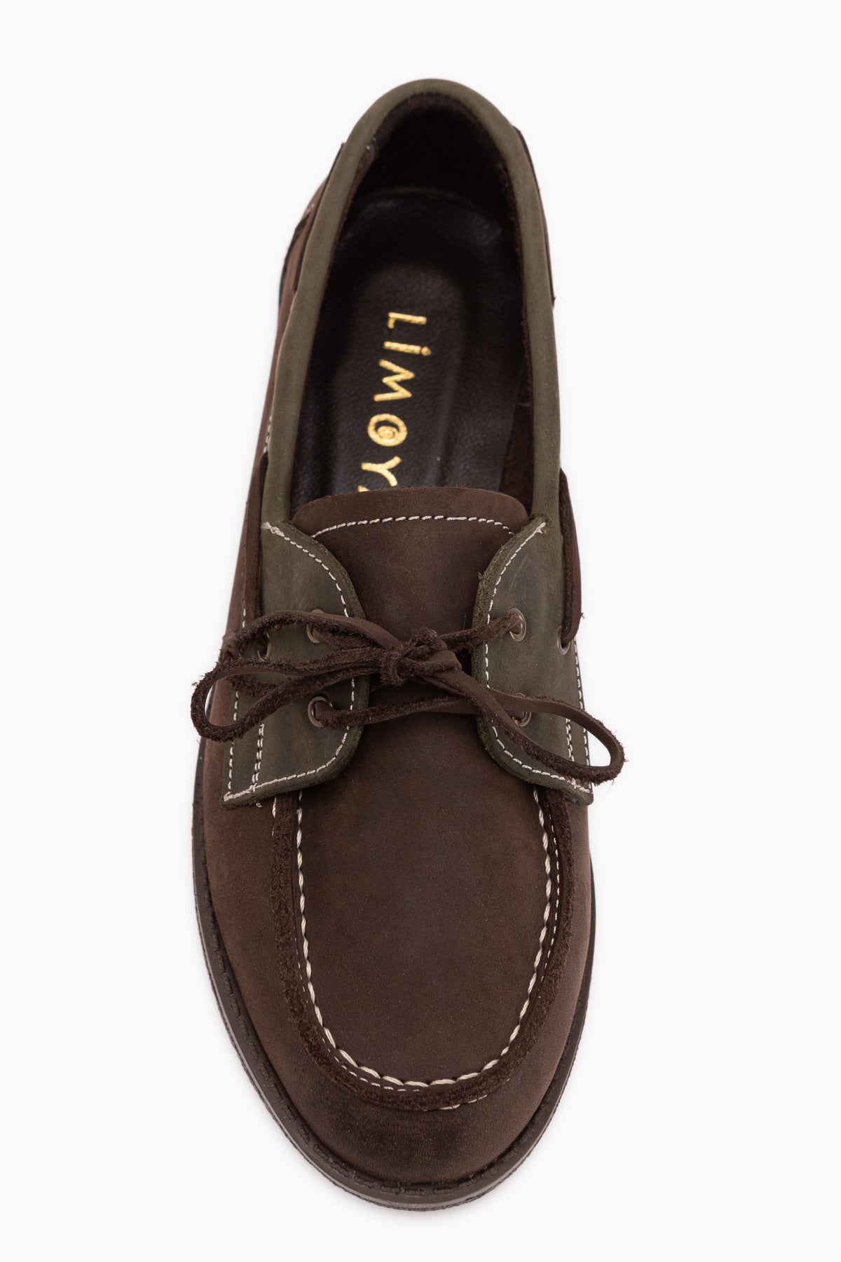 Echtes Leder Janica Braun Schnür Damen Mokassinschuhe