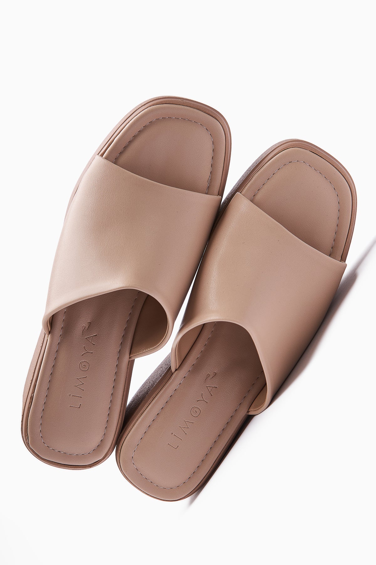 Kadra Nude Plateau Absatz Damen Slipper