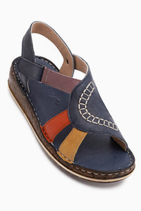 Cathrin Genuine Leather Cobalt Blue Women’s Sandal