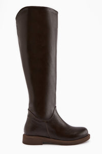 Henni Coffee Wide Shaft Women's Boot