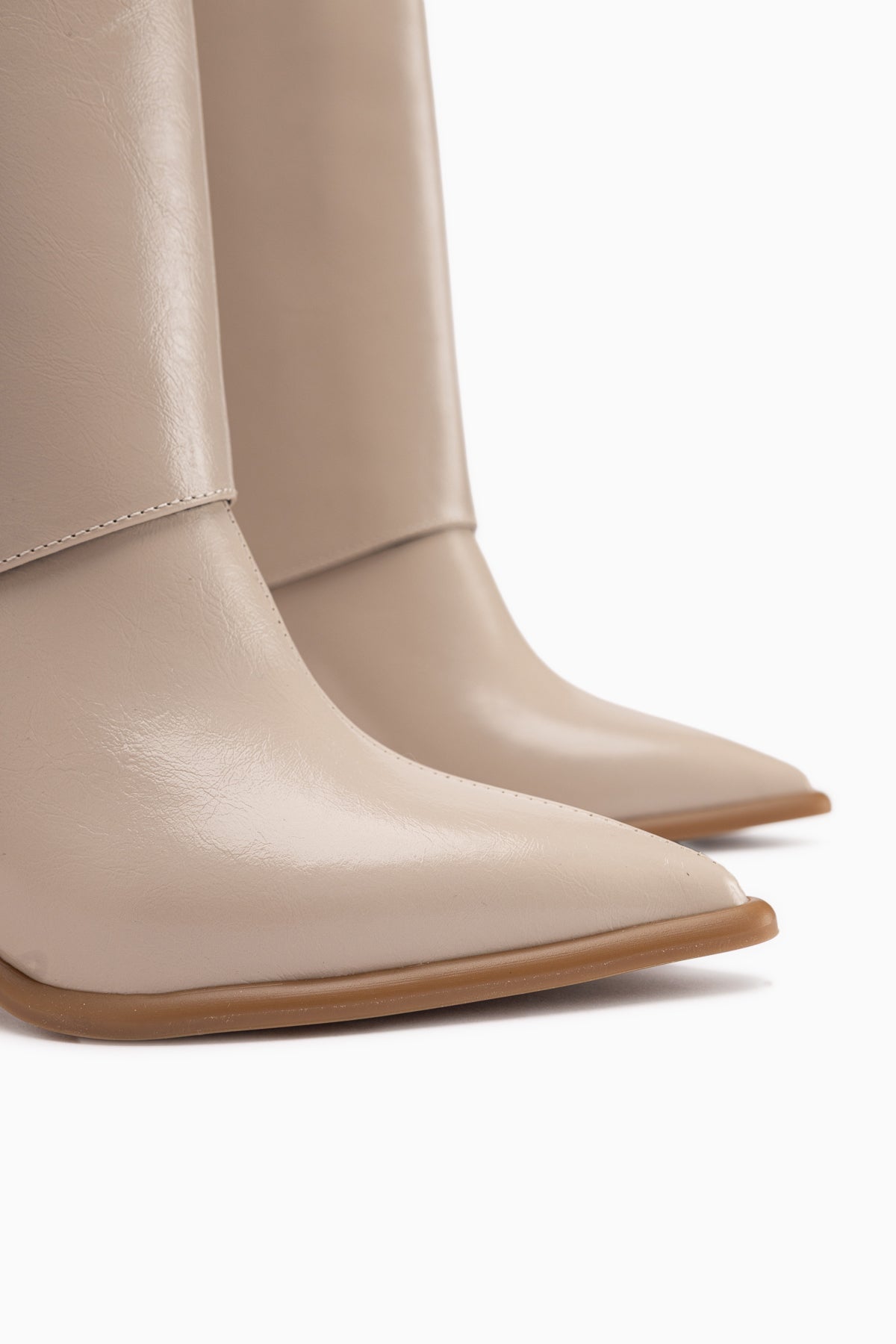 Mariam Beige Removable Cuff Women’s Boots