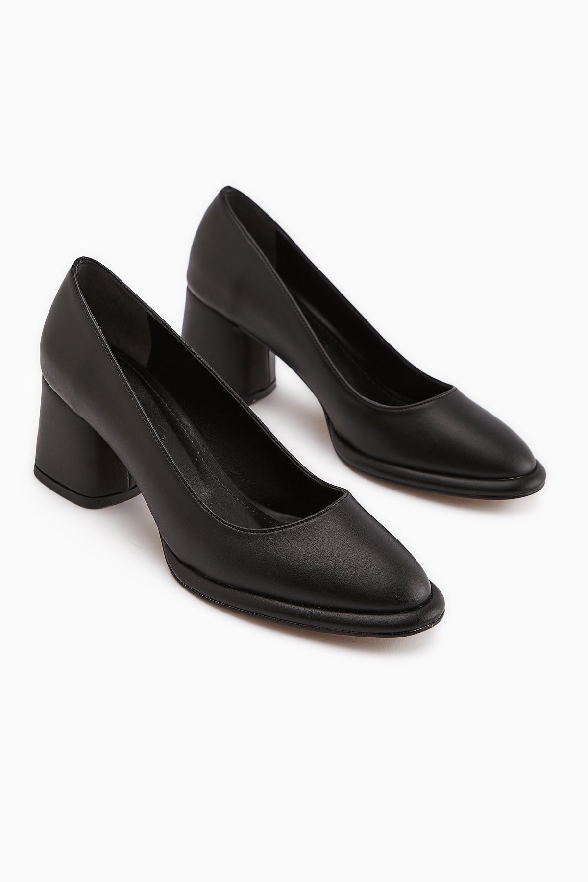 Saina Women's Black Platform Heels