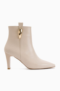 Gina Beige Heeled Women’s Boots