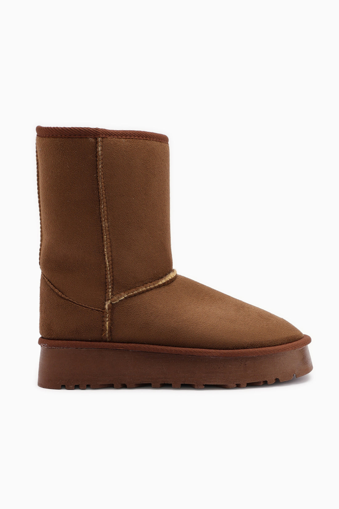 Lena-Birgitta Tan Wildleder Futter Damen Stiefel