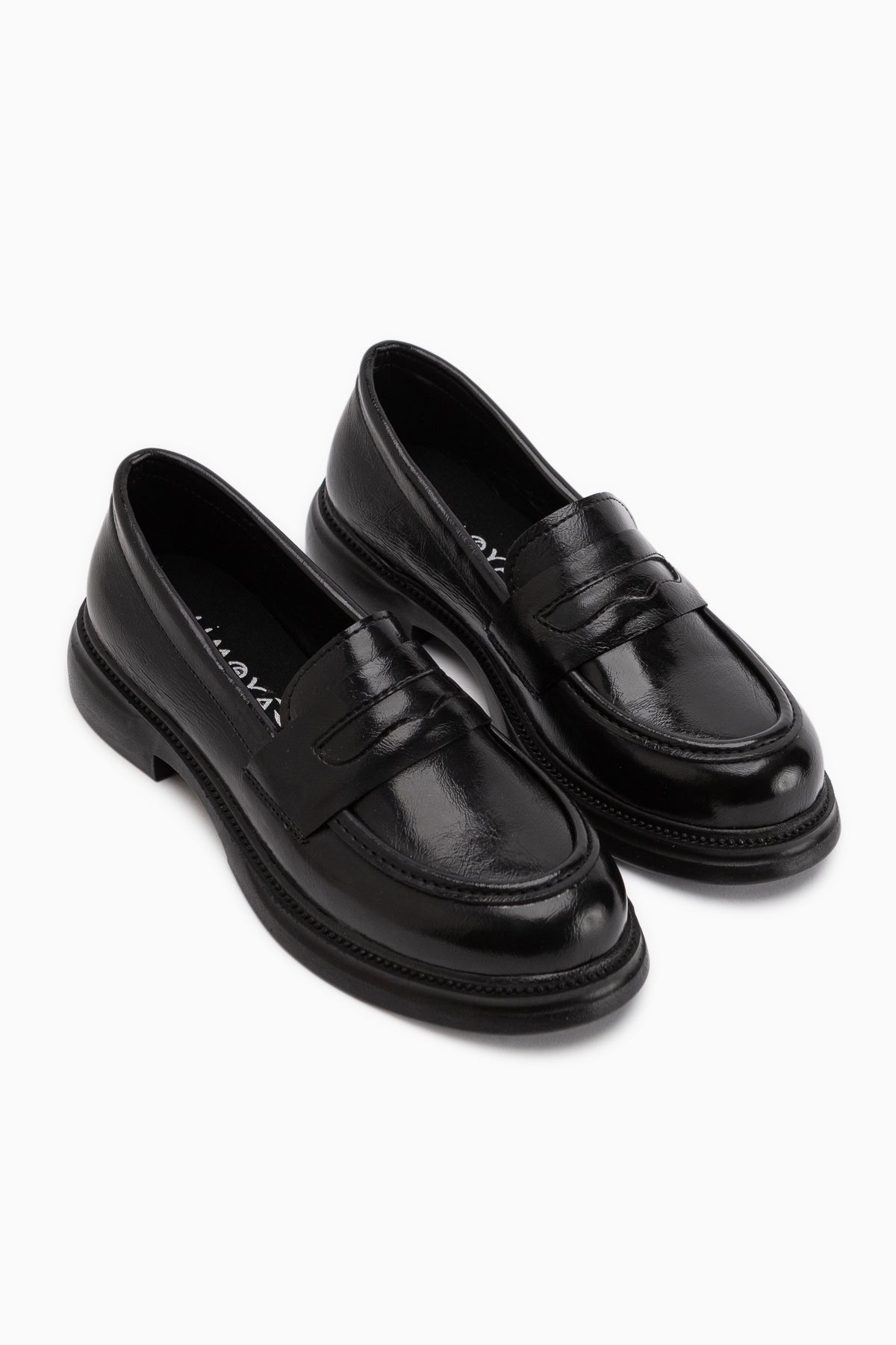 Sienna Schwarze Loafer Damen Alltagsschuhe
