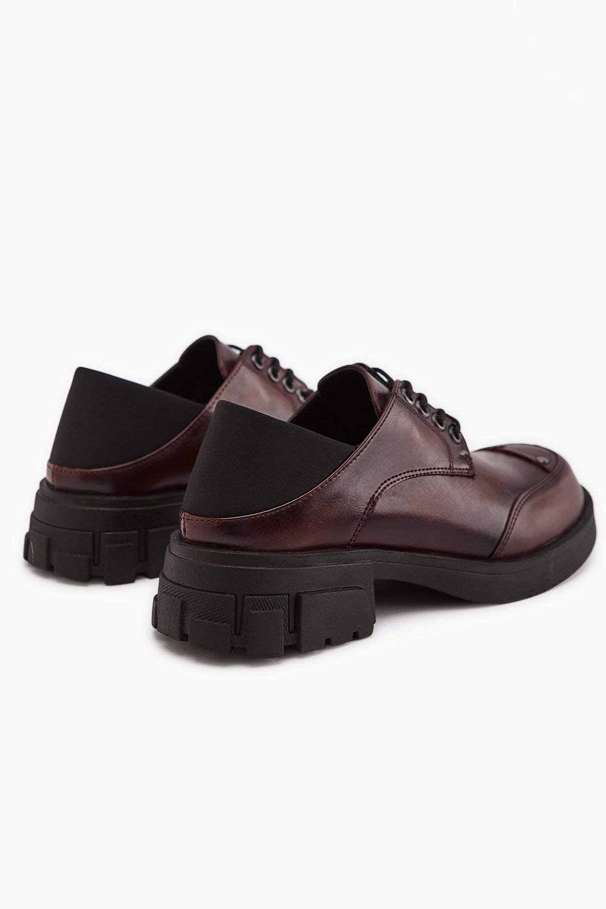 Lilas Burgundy Lace-Up Women's Loafer