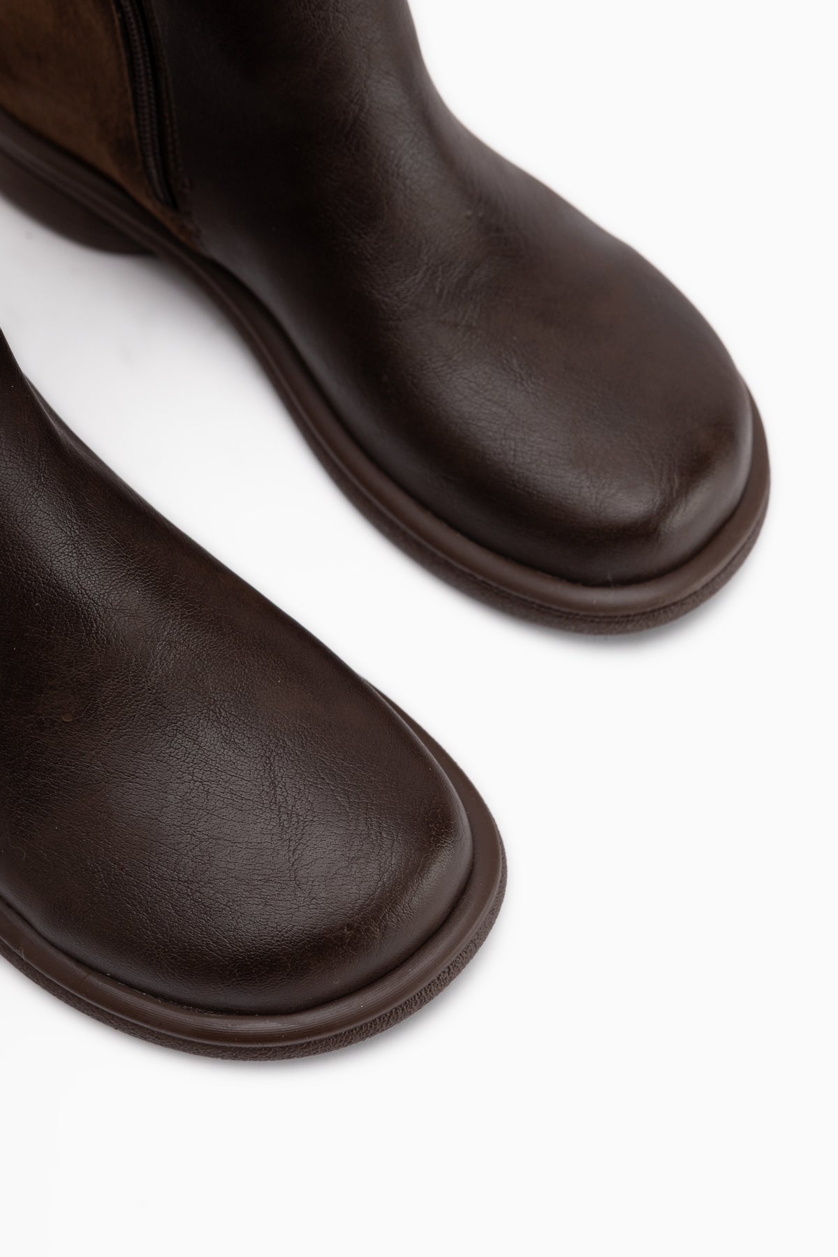 Hilda Braun Wildleder Gürtels Damen Stiefel