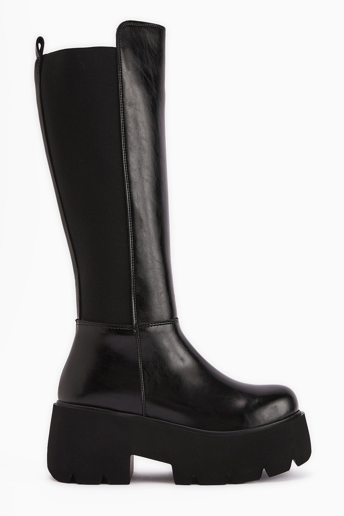 Lidia Black Platform High Heel Women's Boot
