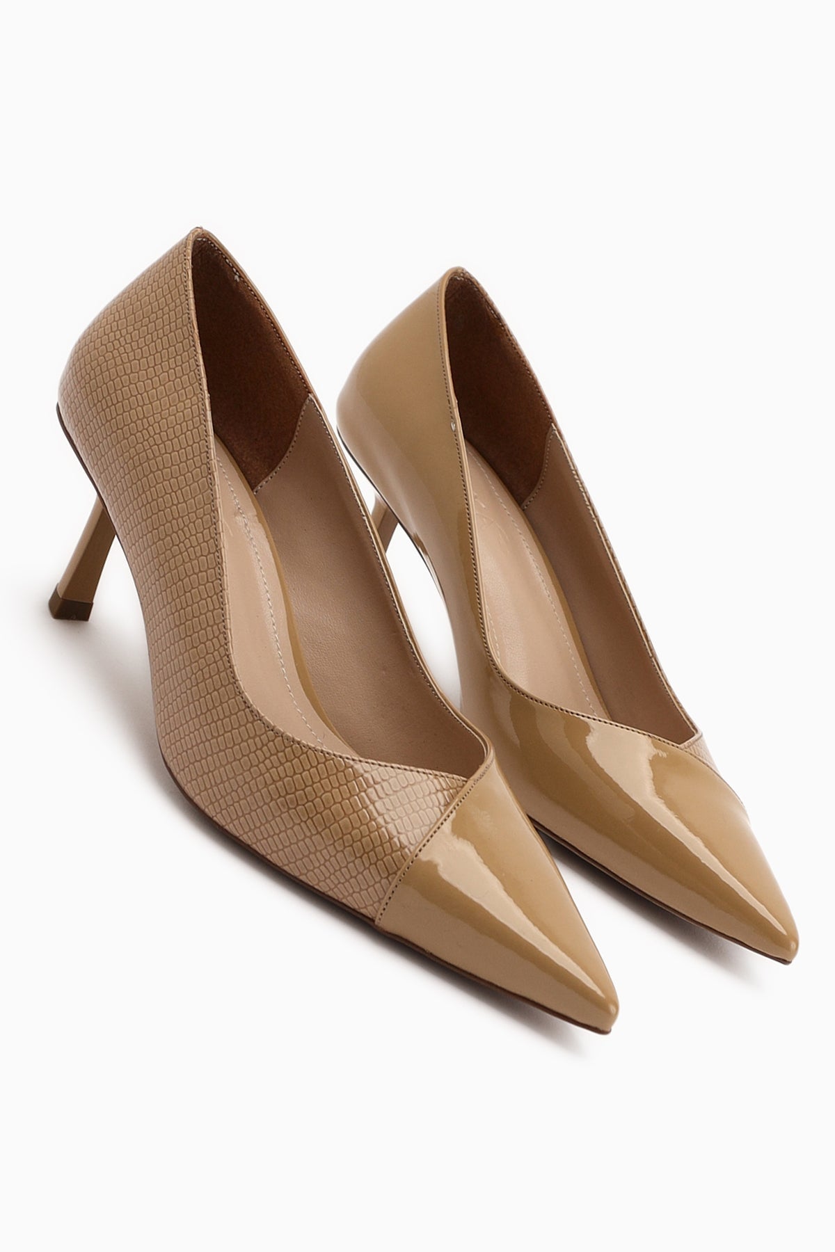 Elly Beige Women's Stiletto Shoes