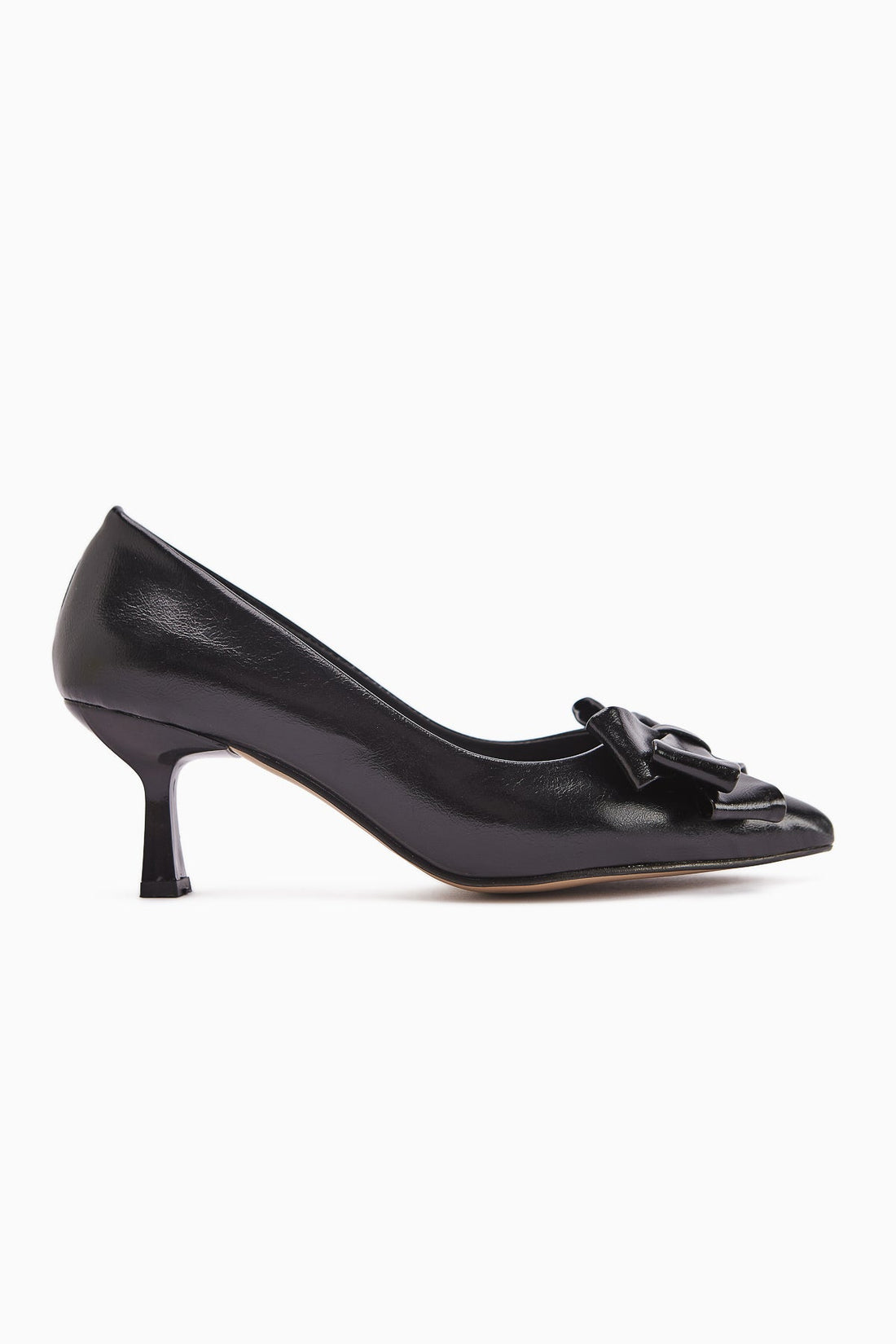 Denita Black Bow Detail Women's High Heels