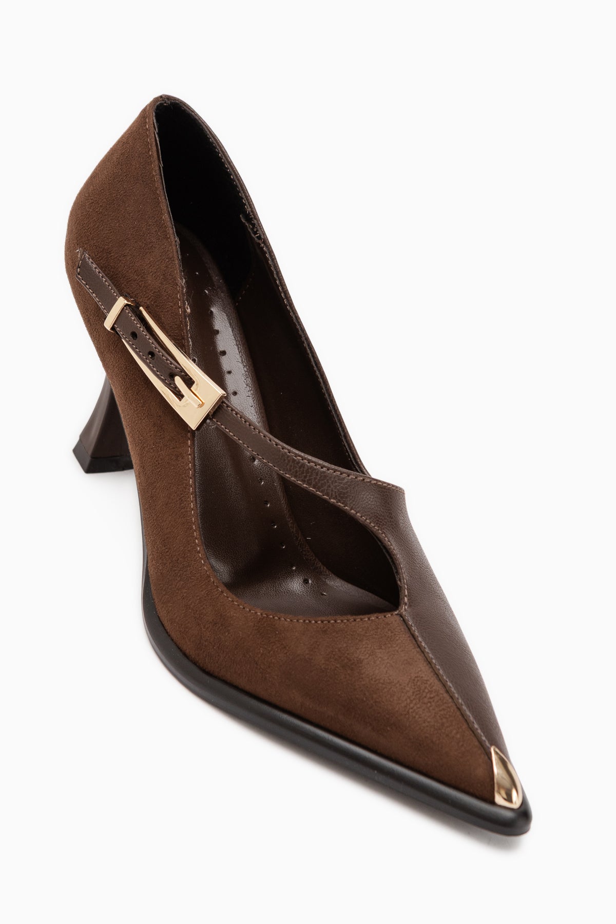 Cruse Braun Gürtelschnalle Damen Absatzschuhe