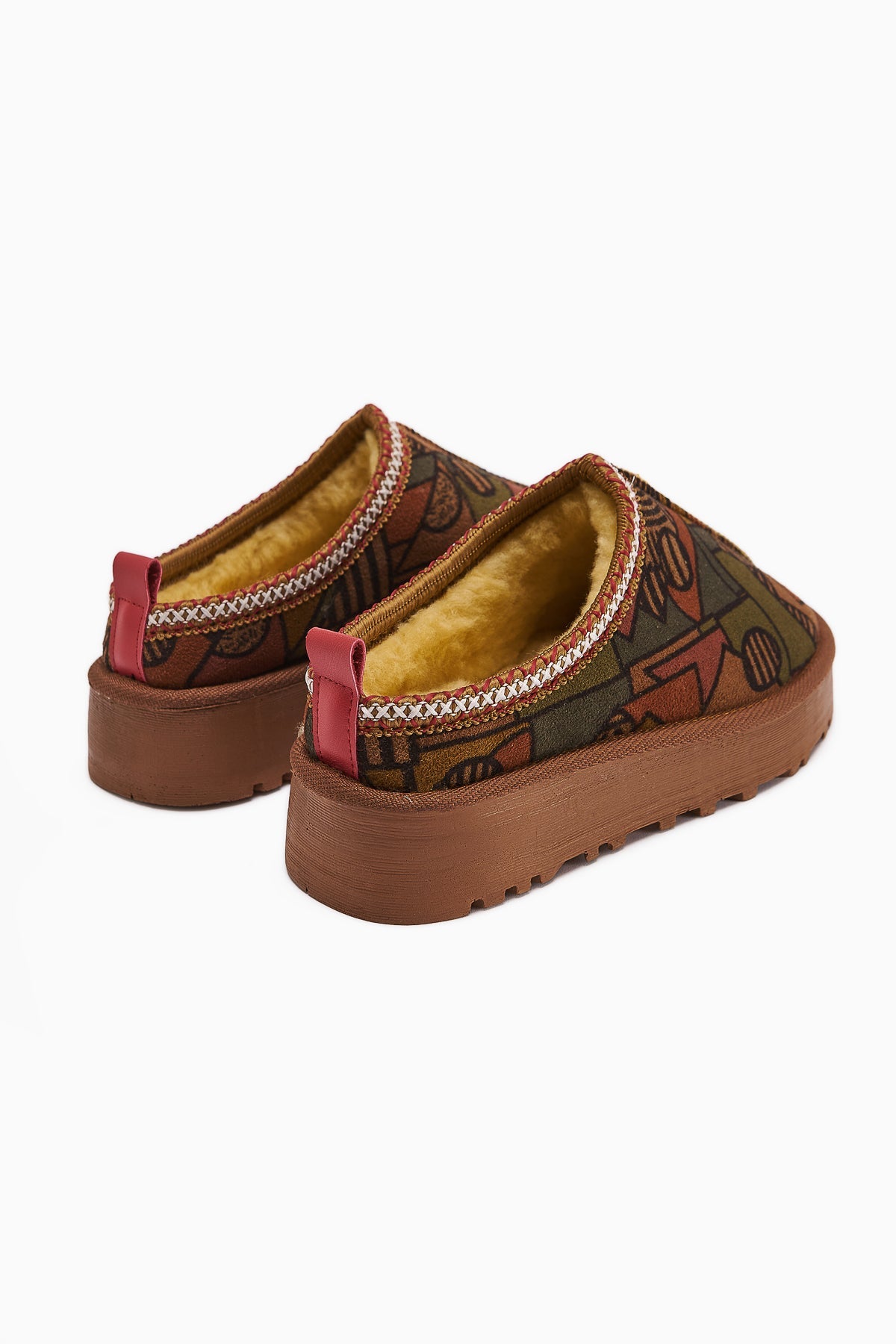 Anne-Liis Patterned Woven Detail Winter Slipper