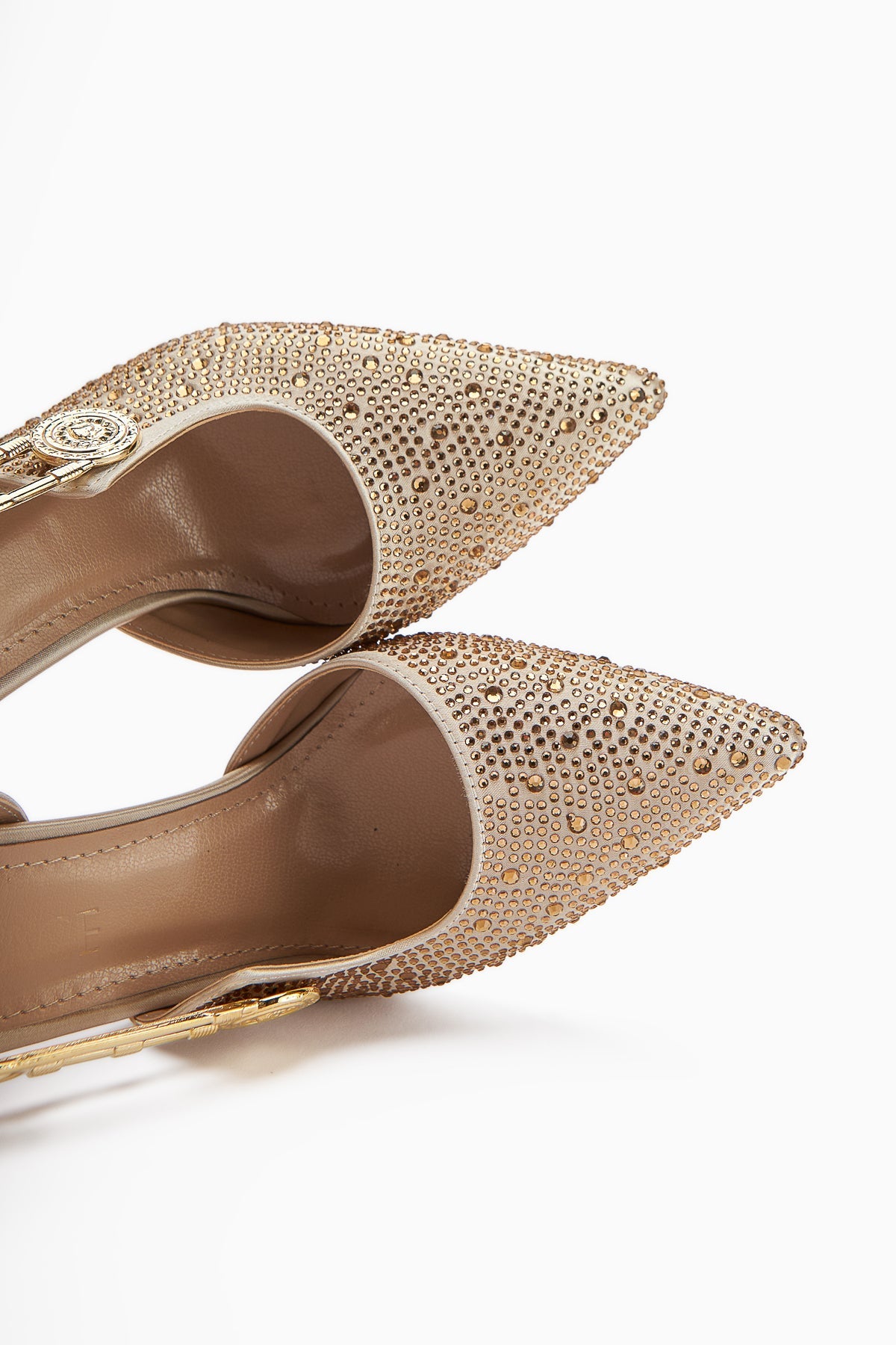 Denise Nude Knöchelriemen-Fersen mit Edelsteinen