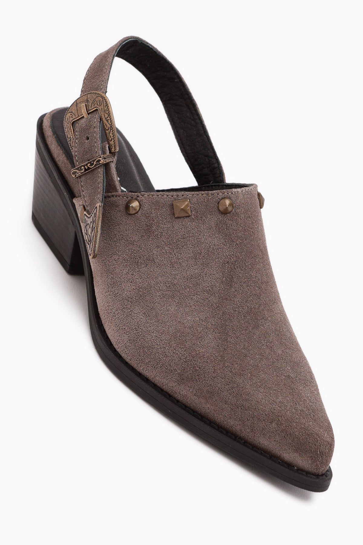 Tima Echtes Leder Mink Absatz Damen Sandale