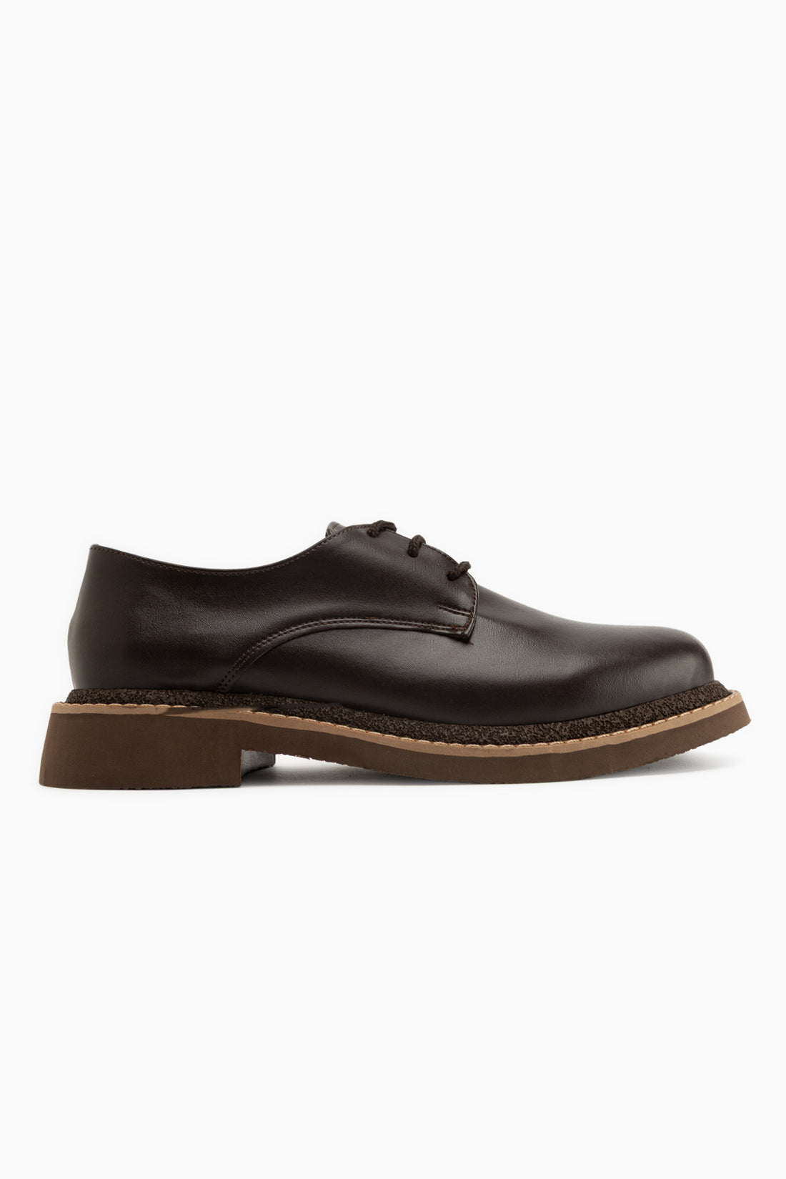 Minea Braun Schnürung Damen Loafer Alltagsschuhe