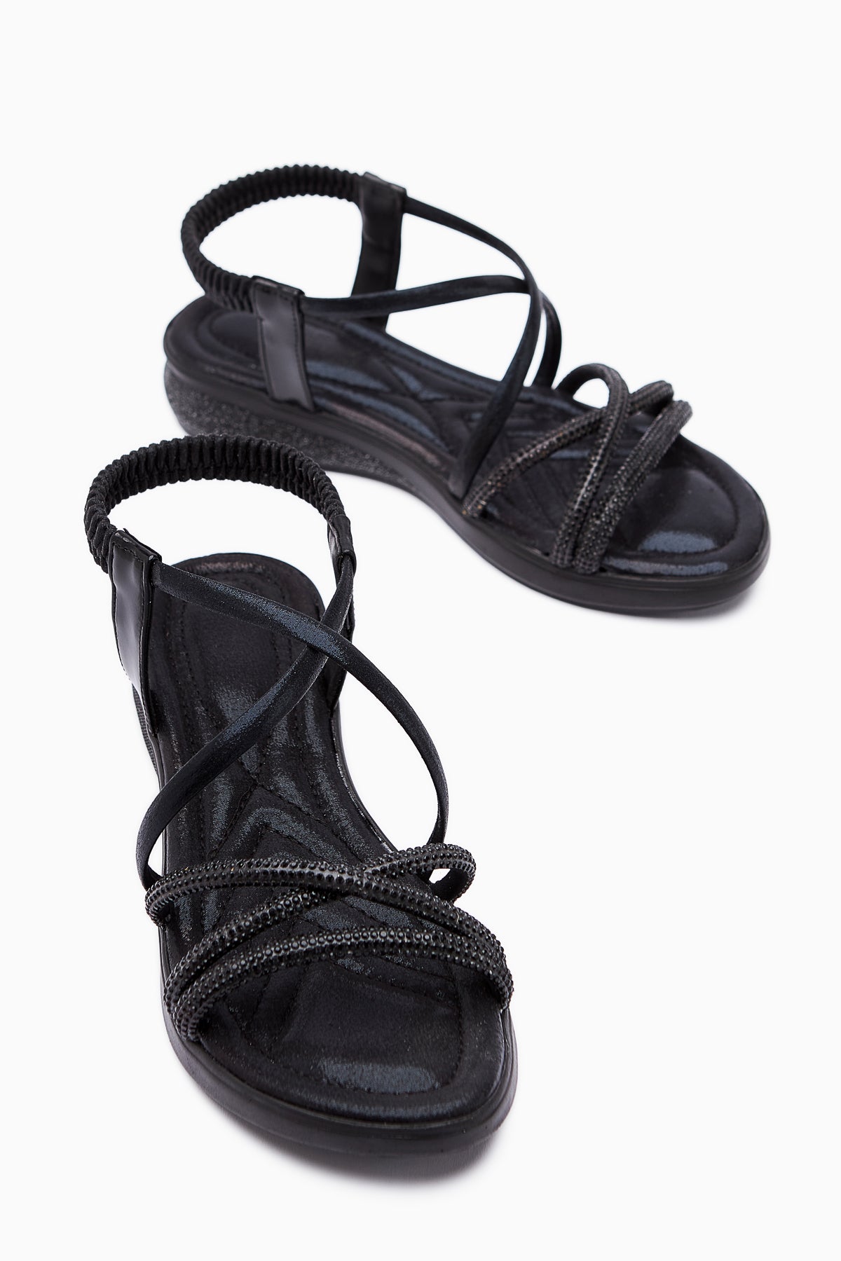 Taida Black Stone Women's Sandals